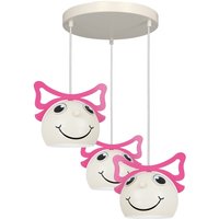 Kinderzimmerlampe Rosa Weiß Ø 41 cm Glas Metall 3x E27 Kinderzimmerlampe Rosa Weiß Ø 41 cm Glas Metall 3x E27 von Luminex