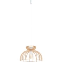 Hängelampe E27 Ø 48 cm Weiß Natur Holz Schirm natürlich Hängelampe E27 Ø 48 cm Weiß Natur Holz Schirm natürlich von Nowodvorski