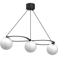 Hängelampe E27 blendarm in Schwarz Weiß Gold L:85 cm von Luminex