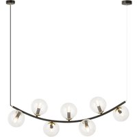 Hängelampe Glas Metall L: 95 cm H: max. 100 cm 7x E14 von Emibig