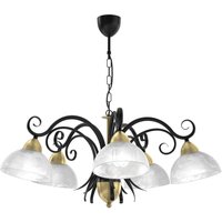 Hängelampe Glas Metall Landhaus 5-flammig E27 blendarm Hängelampe Glas Metall Landhaus 5-flammig E27 blendarm von Luminex