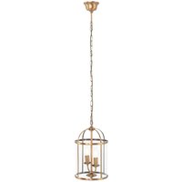 Hängelampe Glas Metall in Bronze B:23 cm E14 elegant von Steinhauer BV (light+building)