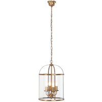 Hängelampe Glas Metall in Bronze B:31 cm E14 stilvoll von Steinhauer BV (light+building)