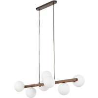 Hängelampe Holz Metall Glas L: 90 cm H: max. 125 cm 7x G9 Hängelampe Holz Metall Glas L: 90 cm H: max. 125 cm 7x G9 von TK Lighting