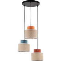 Hängelampe Jute Stoff E27 verstellbar 3-flammig Retro Bunt Hängelampe Jute Stoff E27 verstellbar 3-flammig Retro Bunt von TK Lighting