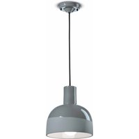 Hängelampe Keramik E27 D: 22,5 cm H: max. 146,5 cm Grau von Ferroluce