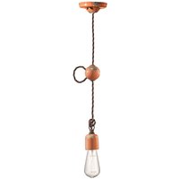 Hängelampe Keramik E27 H: max. 120 cm Vintage ARASI von Ferroluce