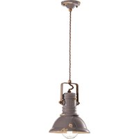 Hängelampe Keramik Metall E27 Ø 23 cm rund Vintage von Ferroluce