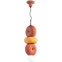 Hängelampe Keramik Orange Gelb E27 Retro Design MICHELE Hängelampe Keramik Orange Gelb E27 Retro Design MICHELE von Ferroluce