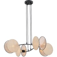 Hängelampe L: 82 cm H: max. 100 cm verstellbar Stoff Metall von Emibig