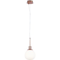 Hängelampe Metall Glas rund D: 15 cm H: max. 153 cm E14 von Maytoni