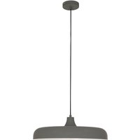 Hängelampe Metall Grau L:50 cm rund E27 Modernes Design von Steinhauer BV (light+building)