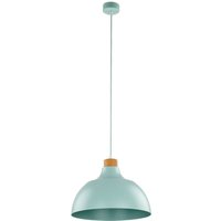 Hängelampe Metall Holz Ø 34 cm rund Mint Grün E27 Retro Hängelampe Metall Holz Ø 34 cm rund Mint Grün E27 Retro von TK Lighting
