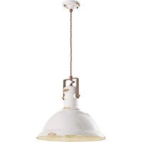 Hängelampe Metall Keramik D: 40 cm rund H: max. 156 cm von Ferroluce