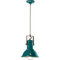 Hängelampe Metall Keramik E27 D: 23 cm rund CARLO von Ferroluce