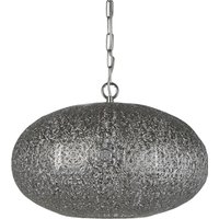 Hängelampe Metall Ø 39 cm Orientalisch in Nickel E27 von Searchlight