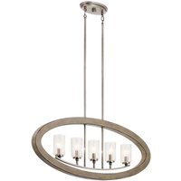 Hängelampe Metall Regenglas 5x E14 L: 91,4 cm Vintage Hängelampe Metall Regenglas 5x E14 L: 91,4 cm Vintage von ELSTEAD