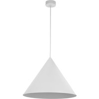 Hängelampe Metall Weiß Ø 50 cm H: max. 170 cm E27 Retro von TK Lighting