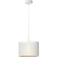 Hängelampe Metall in Weiß Gold Ø25 cm rund E27 Loft Hängelampe Metall in Weiß Gold Ø25 cm rund E27 Loft von Luminex