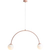Hängelampe Modern Zartorange Metall Glas 149 cm lang E14 Hängelampe Modern Zartorange Metall Glas 149 cm lang E14 von ALDEX