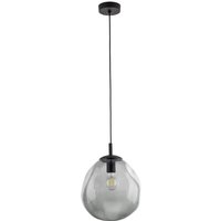 Hängelampe Rauchglas E27 B: 25 cm H: max. 175 cm Schwarz Grau Hängelampe Rauchglas E27 B: 25 cm H: max. 175 cm Schwarz Grau von TK Lighting