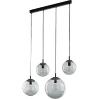 Hängelampe Rauchglas Metall L: 87 cm H: 140 cm 4x E27 Hängelampe Rauchglas Metall L: 87 cm H: 140 cm 4x E27 von TK Lighting