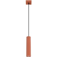 Hängelampe Rot schmal Ø 8 cm H: max. 118 cm GU10 von Sollux