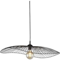 Hängelampe Schwarz E27 Ø 53 cm Metall Retro Design CARINA von Searchlight