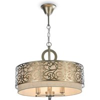 Hängelampe Stoff Metall E14 rund D: 46,4 cm 3-flammig Hängelampe Stoff Metall E14 rund D: 46,4 cm 3-flammig von Maytoni