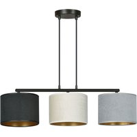 Hängelampe Stoff Metall L: 72 cm 3x E27 Modern CYRIL von Emibig