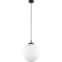 Hängelampe Weiß Schwarz Ø 35 cm E27 Kugel Glas Metall Hängelampe Weiß Schwarz Ø 35 cm E27 Kugel Glas Metall von TK Lighting