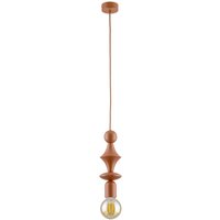 Hängelampe Ziegelrot Metall Ø10 cm E27 minimalistisch von TK Lighting