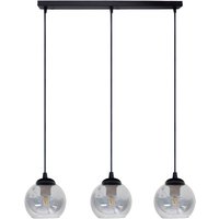 Hängelampe blendarm Metall Rauchglas E27 L:62 cm 3-flmg Hängelampe blendarm Metall Rauchglas E27 L:62 cm 3-flmg von Belis