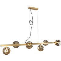 Hängelampe in Messing Champagner 144 cm G9 stylisch Hängelampe in Messing Champagner 144 cm G9 stylisch von Eco-Light