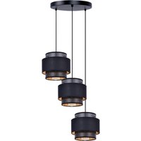 Hängelampe mit drei Lampenschirmen über dem Küchentisch K-5282 AMOS Kaja