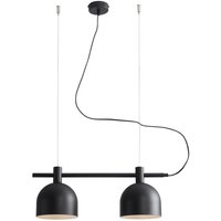Hängeleuchte 2-flammig E27 Schwarz Metall 52 cm lang Hängeleuchte 2-flammig E27 Schwarz Metall 52 cm lang von ALDEX