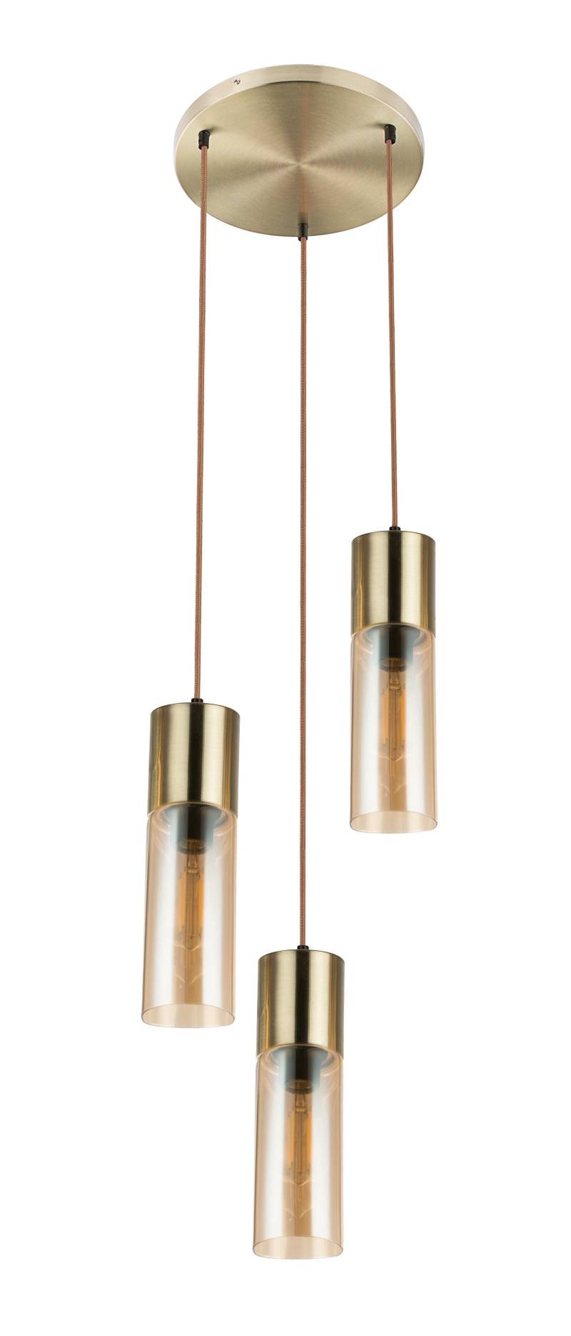 Hängeleuchte 21000-3HM in Messingfarben max. 25 Watt