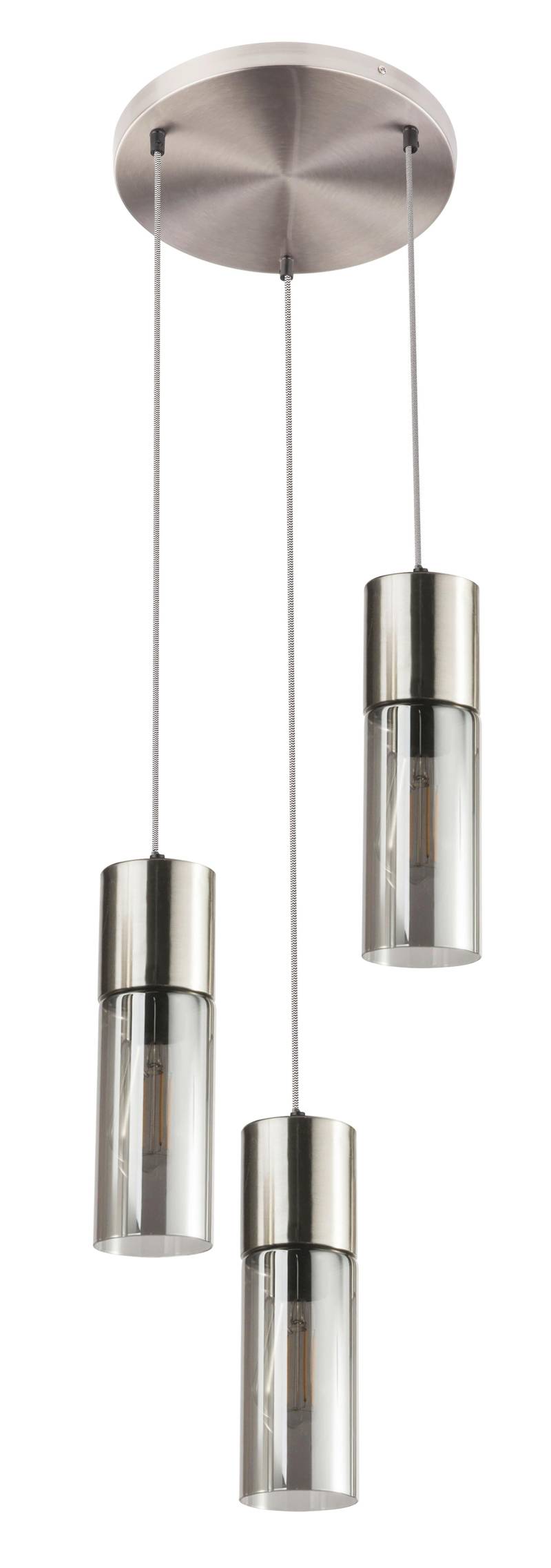 Hängeleuchte 21000-3HN in Nickelfarben max. 25 Watt