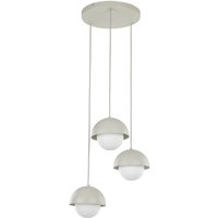 Hängeleuchte 3-flammig Metall Glas G9 Beige Weiß DEVIN Hängeleuchte 3-flammig Metall Glas G9 Beige Weiß DEVIN von TK Lighting