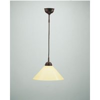 Hängeleuchte Antik Messing Glas Elfenbein E27 Ø30 cm Hängeleuchte Antik Messing Glas Elfenbein E27 Ø30 cm von Berliner Messingleuchten