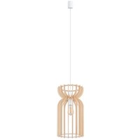 Hängeleuchte E27 Ø 26 cm Weiß Natur Holz Metall wohnlich Hängeleuchte E27 Ø 26 cm Weiß Natur Holz Metall wohnlich von Nowodvorski