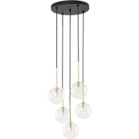 Hängeleuchte Glas Metall Ø 35 cm 5-flammig G9 verstellbar von TK Lighting