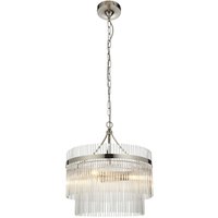 Hängeleuchte Glas Metall Ø 40 cm rund 3-flammig E14 Hängeleuchte Glas Metall Ø 40 cm rund 3-flammig E14 von Endon