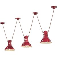 Hängeleuchte Keramik E27 Bordeaux Shabby Antik ANNA von Ferroluce