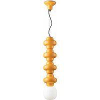 Hängeleuchte Keramik Glas Gelb Weiß E14 Retro Design Hängeleuchte Keramik Glas Gelb Weiß E14 Retro Design von Ferroluce
