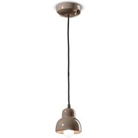 Hängeleuchte Keramik Ø 11 cm H: max. 132 cm Braun E14 Hängeleuchte Keramik Ø 11 cm H: max. 132 cm Braun E14 von Ferroluce