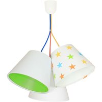Hängeleuchte Kinderlampe Weiß Grün Sterne Stoff Hängeleuchte Kinderlampe Weiß Grün Sterne Stoff von BPS Koncept