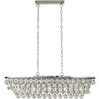 Hängeleuchte Kristall Metall B: 92 cm 5x E27 Chrom Hängeleuchte Kristall Metall B: 92 cm 5x E27 Chrom von Searchlight