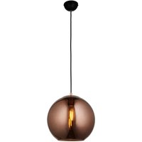 Hängeleuchte Kugel Ø 30 cm Glas Metall in Schwarz Kupfer E27 Hängeleuchte Kugel Ø 30 cm Glas Metall in Schwarz Kupfer E27 von Endon