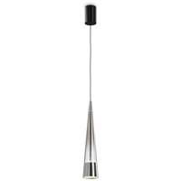 Hängeleuchte LED Metall Glas Up Down rund D: 8 cm Chrom von Maytoni